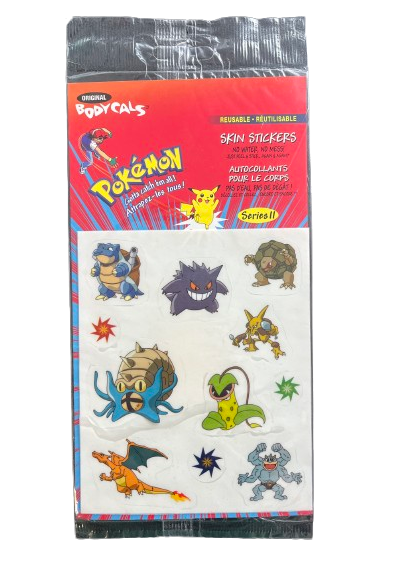 Blastoice and More Vintage Original Bodycals Skin Stickers Series 11