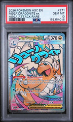 PSA 10 MEGA DRAGONITE ex MEGA ATTACK RARE ASCENDED HEROES