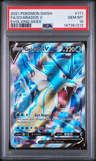 PSA 10 FA/GYARADOS V EVOLVING SKIES