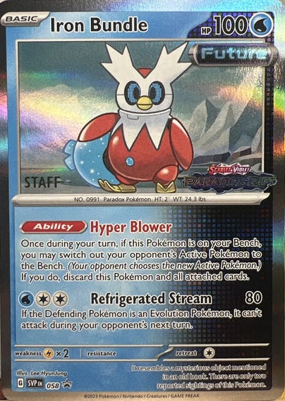 Iron Bundle (Prerelease) [Staff] (58) - SV Scarlet & Violet Promo Cards Holofoil