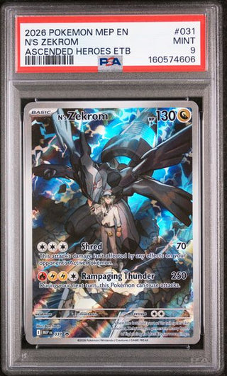 PSA 9 N'S ZEKROM ASCENDED HEROES