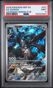 PSA 9 N'S ZEKROM ASCENDED HEROES ETB