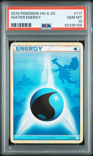PSA 10 HEARTGOLD & SOULSILVER WATER ENERGY