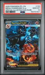PSA 10 MEGA CHARIZARD X ex PHANTASMAL FLAMES