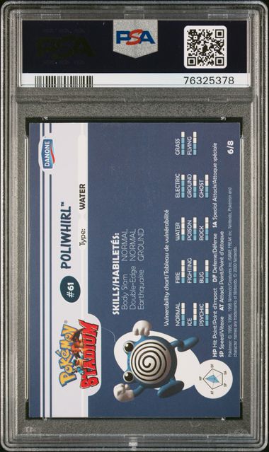 PSA 10 POLIWHIRL SHINY STADIUM TIP