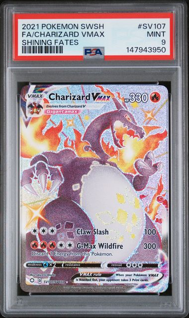 PSA 9 FA/CHARIZARD VMAX SHINING FATES