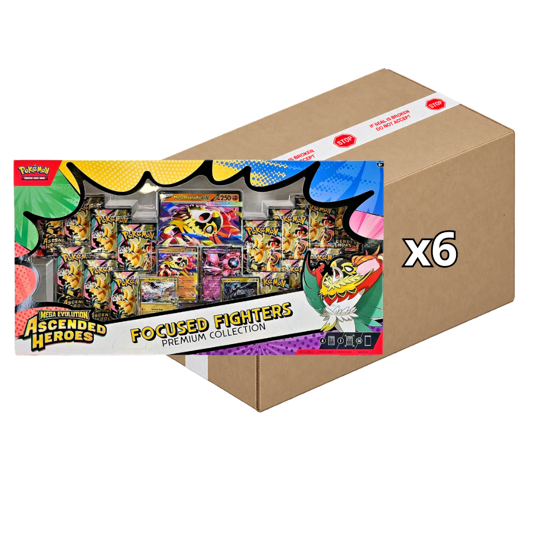 Sealed Case Ascended Heroes Focused Fighters collection Boxes ME2.5