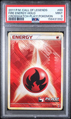 PSA 9 FIRE ENERGY-HOLO CALL OF LEGENDS CROSSHATCH-PLAY!
