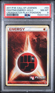 PSA 8 FIGHTING ENERGY-HOLO CALL OF LEGENDS CROSSHATCH-PLAY!