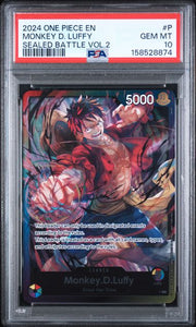 PSA 10 #P MONKEY D. LUFFY SEALED BATTLE VOL.2