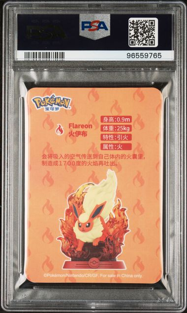 PSA 10 FLAREON POKEMON X FUNISM