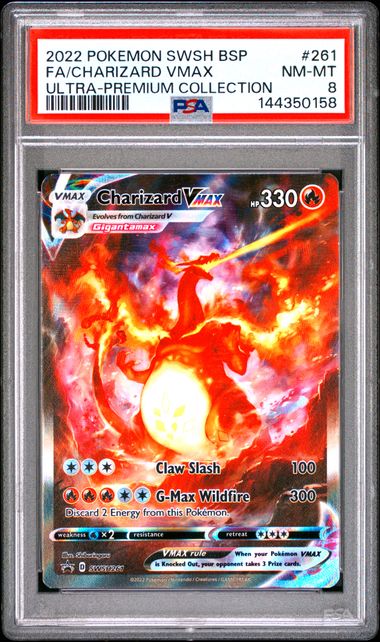 PSA 8 CHARIZARD VMAX UPC