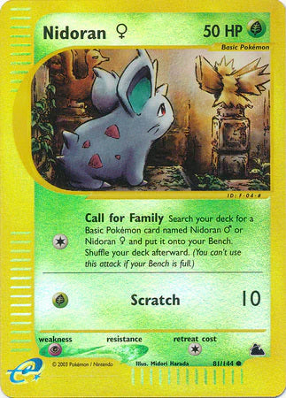 Nidoran F (81/144) - Skyridge Reverse Holofoil