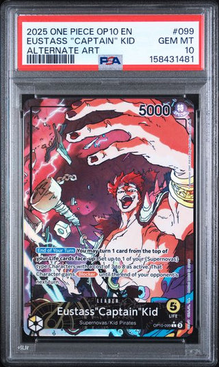 PSA 10 #099 EUSTASS "CAPTAIN" KID ALTERNATE ART
