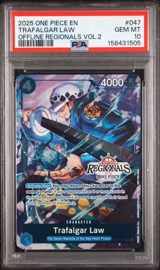 PSA 10 OFFLINE REGIONALS PACK 2025 VOL.2 TRAFALGAR LAW