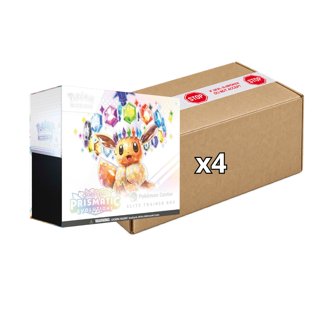 Sealed Case Prismatic Evolutions Pokémon Center Elite Trainer Box SV8.5