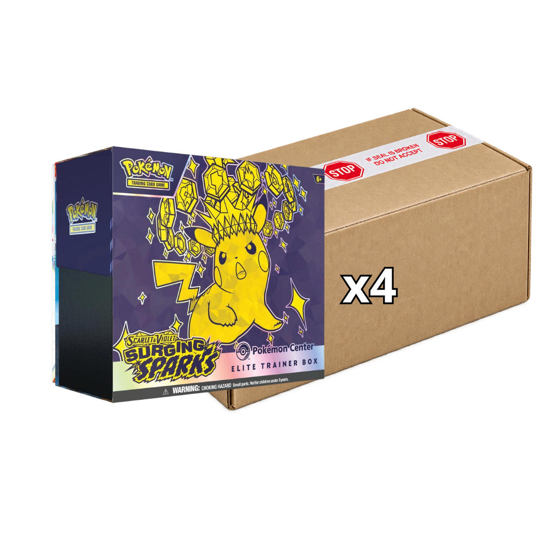 Sealed Case Surging Sparks Pokemon Center Elite Trainer Boxes SV08