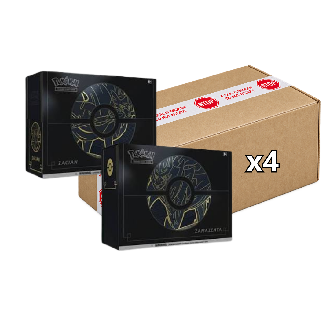 Sealed Case Zacian & Zamazenta Elite Trainer Boxes Plus