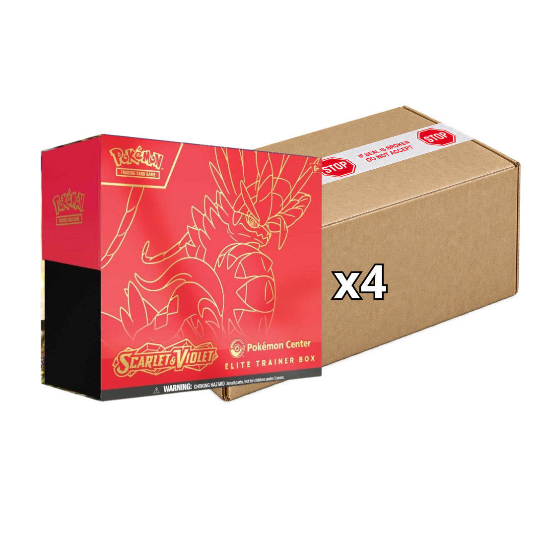 Sealed Case Scarlet & Violet Koraidon Pokemon Center Elite Trainer Boxes SV01