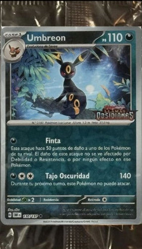 Mentali 130/197 Flammes Obsidiennes Promo Espagnol [Scellé]