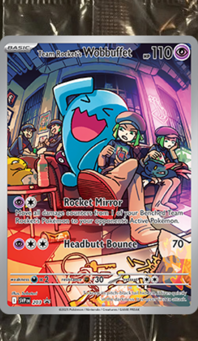 Team Rocket's Wobbuffet SVP203 Scarlet & Violet Promo [Sealed]