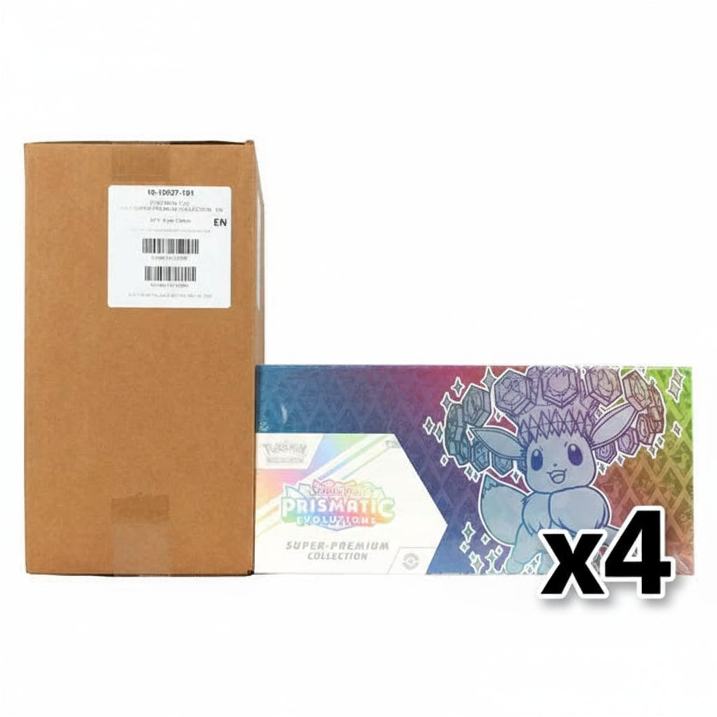 Sealed Case Prismatic Evolutions Super-Premium UPC