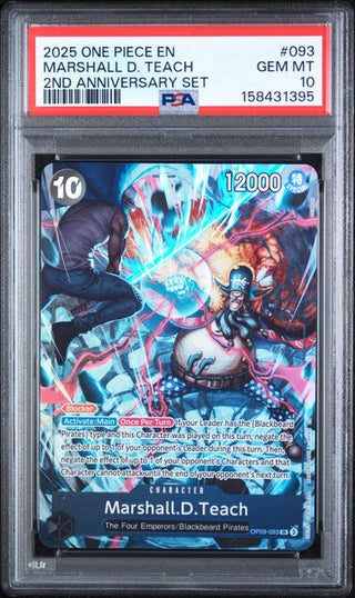 PSA 10 MARSHALL D. TEACH ENGLISH VERSION 2ND ANNIVERSARY SET