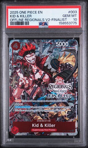PSA 10  KID & KILLER OFFLINE REGIONALS V2-FINALIST
