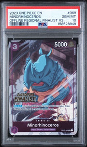 PSA 10 MINORHINOCEROS OFFLINE REGIONAL FINALIST V2