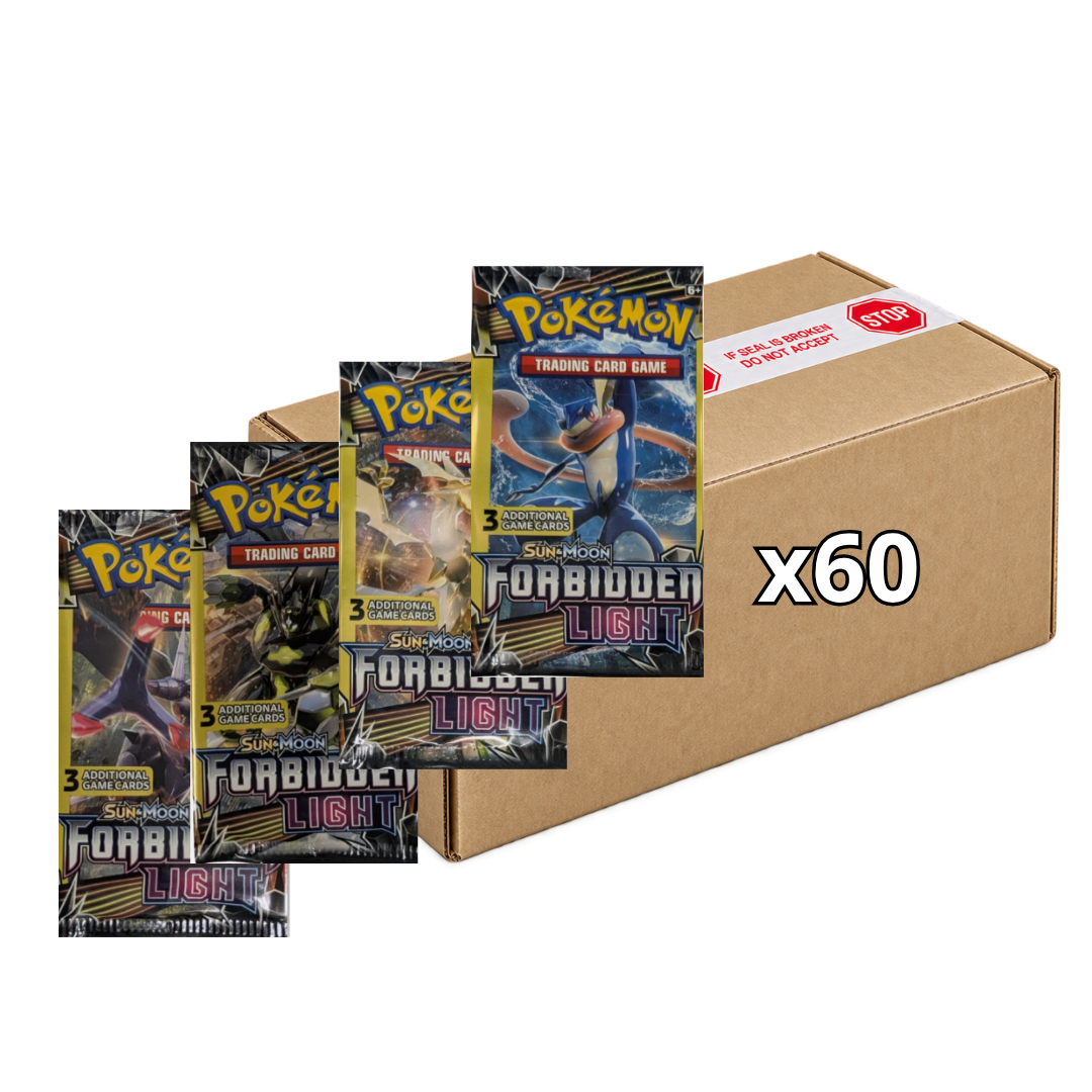 Sealed Case Forbidden Light 3 Cards Booster Packs Display SM6