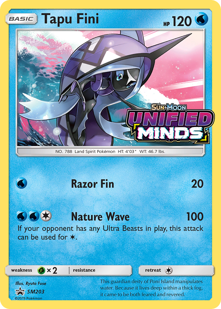 Tapu Fini (Prerelease) (SM203/248) - SM Promos Holofoil