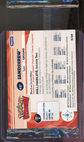 Sandshrew #27 Stadium Danone [sealed]