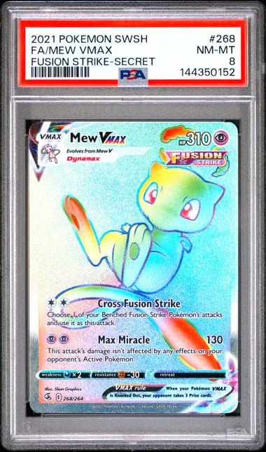 PSA 8 MEW VMAX SECRET