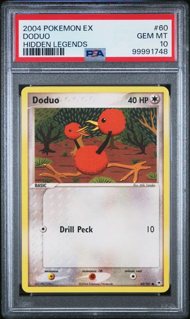 PSA 10 DODUO HIDDEN LEGENDS