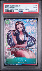 PSA 9 JAPANESE NICO ROBIN MINI-TIN PS VOL.2-ROKUSHIRO