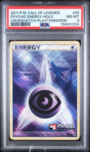 PSA 8 PSYCHIC ENERGY-HOLO CALL OF LEGENDS CROSSHATCH-PLAY!