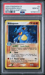 PSA 10 NIDOQUEEN-HOLO FIRE RED & LEAF GREEN