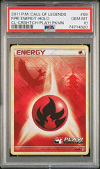 PSA 10 FIRE ENERGY HOLO CALL OF LEGENDS PLAY! PROMO