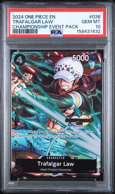 PSA 10 CHAMPIONSHIP 2024 EVENT PACK TRAFALGAR LAW
