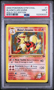 PSA 9 BLAINE'S ARCANINE HOLO-1ST EDITION