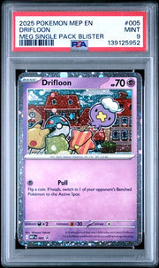 PSA 9 DRIFLOON MEGA EVOLUTION BLACK STAR PROMOS
