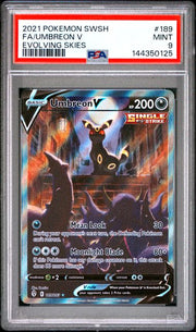 PSA 9 FA/UMBREON V EVOLVING SKIES