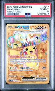 PSA 10 PIKACHU ex SURGING SPARKS