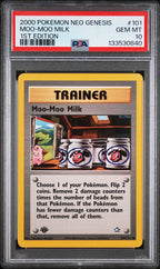 PSA 10 2000 POKEMON NEO GENESIS 1ST EDITION #101 MOO-MOO MILK 1ST EDITION *POP 100*
