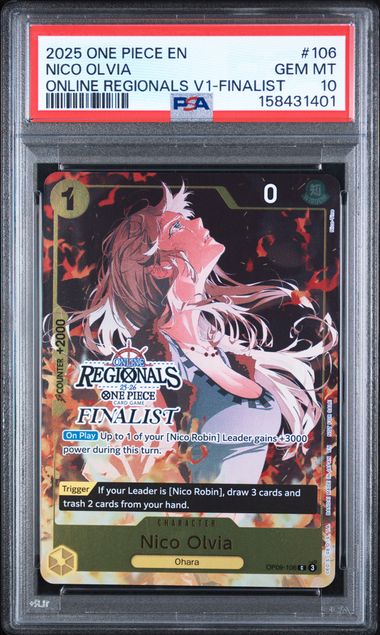 PSA 10 NICO OLVIA ONLINE REGIONALS V1-FINALIST