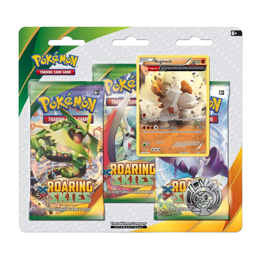 XY Roaring Skies 3-Pack Blister [Regirock Promo]