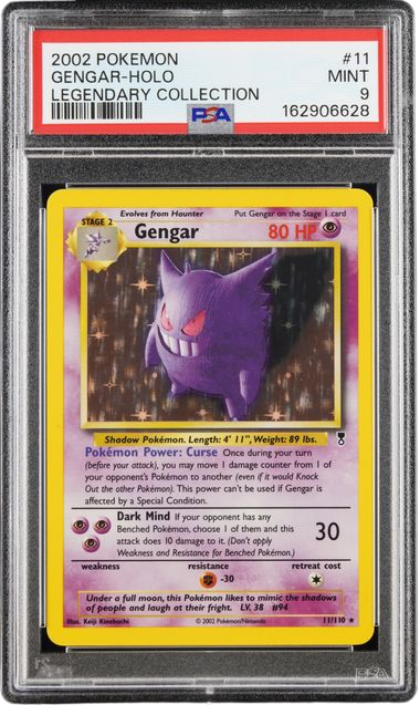 PSA 9 GENGAR HOLO LEGENDARY COLLECTION