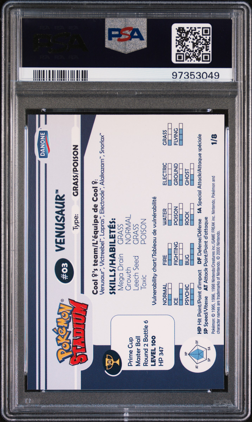 PSA Card Back