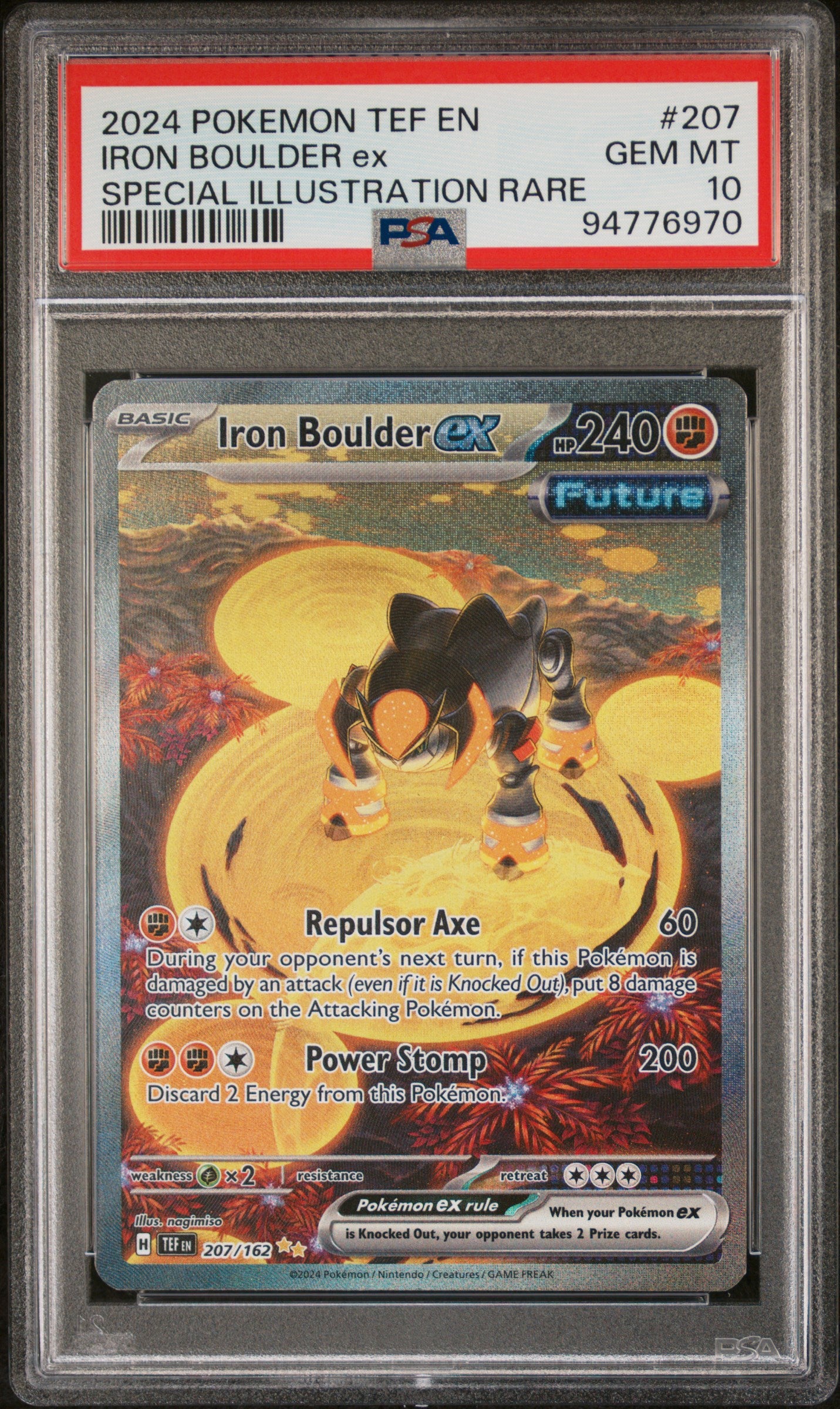 PSA 10 IRON BOULDER ex SPECIAL ILLUSTRATION RARE