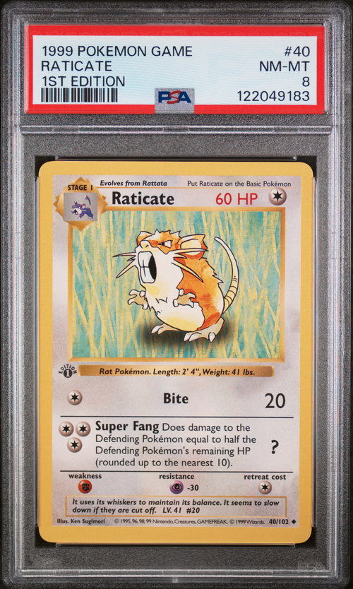 PSA Card Front